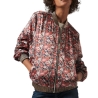 Veste Fleuris Rouge/Noir Femme Kaporal PILE