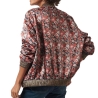 Veste Fleuris Rouge/Noir Femme Kaporal PILE
