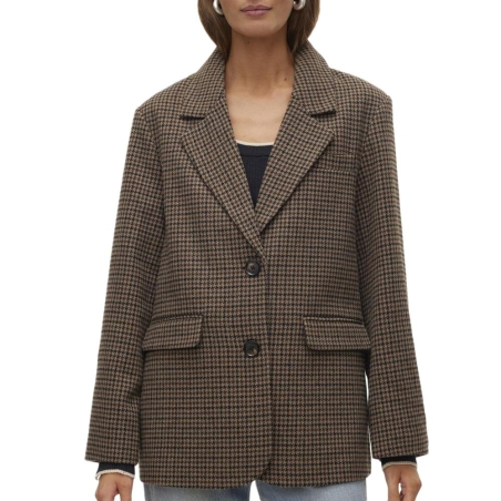 Blazer Pied poule Marron Femme Vero Moda Julie