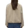 Veste Fausse Fourrure Beige Femme Vero Moda Jaliga
