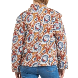 Veste légères à fleurs Orange/Bleu Femme Kaporal SONIA