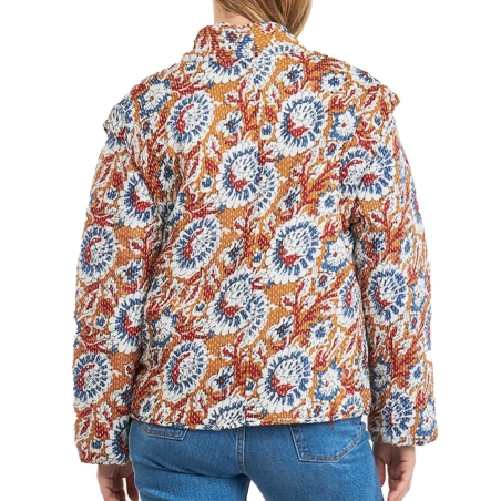 Veste légères à fleurs Orange/Bleu Femme Kaporal SONIA