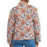 Veste légères à fleurs Orange/Bleu Femme Kaporal SONIA