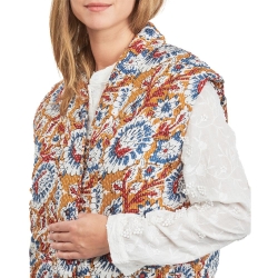 Veste légères à fleurs Orange/Bleu Femme Kaporal SONIA