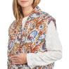 Veste légères à fleurs Orange/Bleu Femme Kaporal SONIA