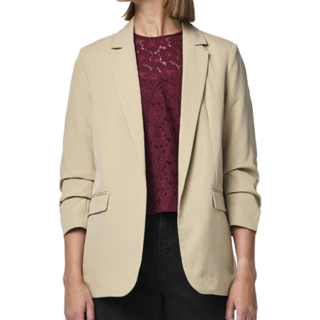 Blazer Beige Femme Pieces Bosella New