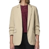 Blazer Beige Femme Pieces Bosella New