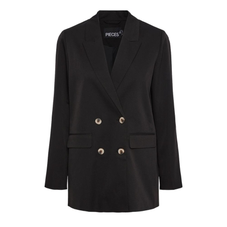 Blazer Noir Femme Pieces Thelma