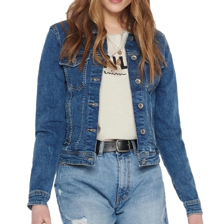 Veste en Jean Bleu Femme Only Tia