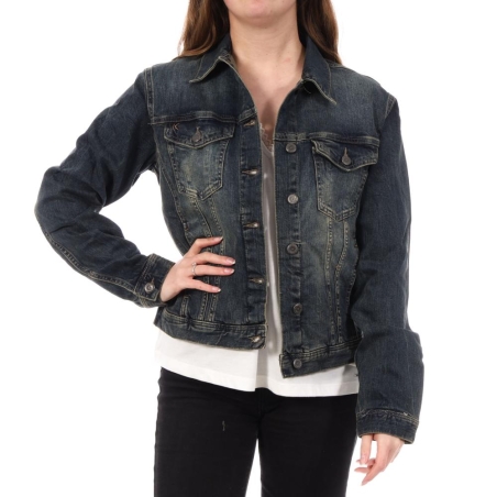 Veste en Jean Bleu Foncé Femme Kaporal NISTA
