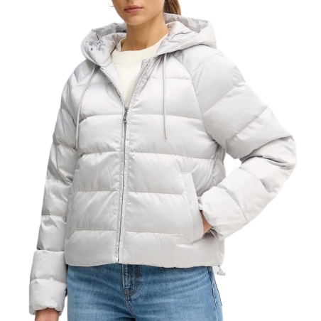 Doudoune Gris Clair Femme Calvin Klein Jeans Satin