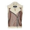 Veste Sans Manches Camel/Écru Femme Vero Moda Waistcoat
