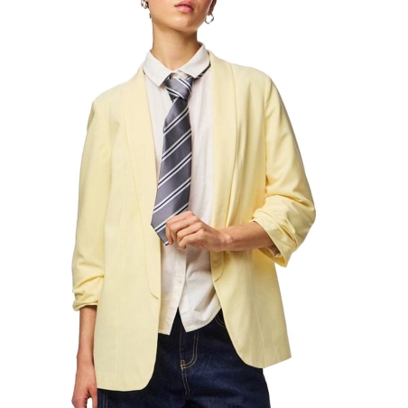Blazer Jaune Femme Pieces Bosella