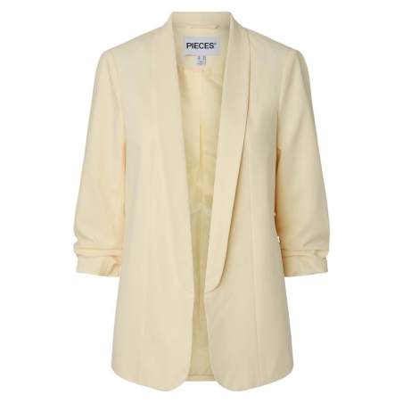 Blazer Jaune Femme Pieces Bosella