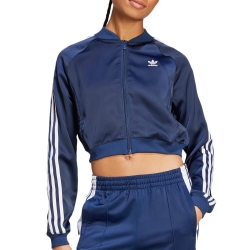 Veste de survêtement Bleu Adidas Adicolor Satin