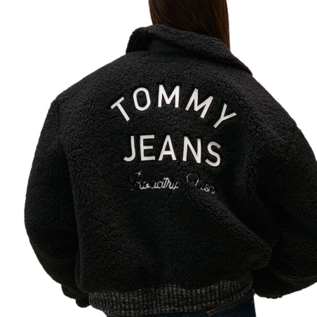 Veste Noire Femme Tommy Hilfiger Varsity