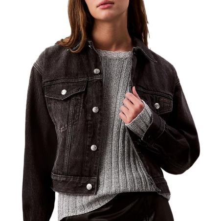 Veste Noire Femme Calvin Klein Jeans LV047B741G