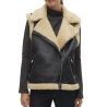 Veste Sans Manches Noir/Écru Femme Vero Moda Waistcoat