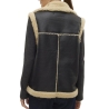 Veste Sans Manches Noir/Écru Femme Vero Moda Waistcoat