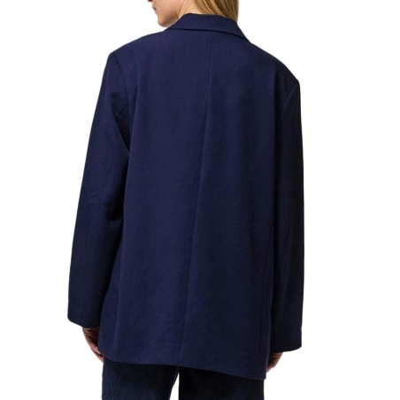 Veste Blazer Bleu Nuit Femme Pieces Pckamil