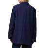 Veste Blazer Bleu Nuit Femme Pieces Pckamil