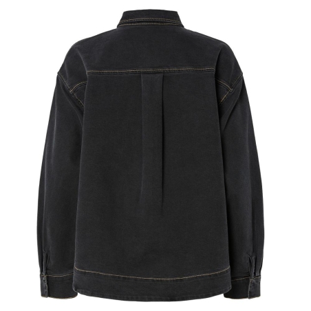 Veste en Jean Bleu/Brut Femme Pieces Pcmathea Curved Denim