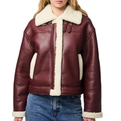 Veste Bordeaux Femme Pieces Janelle