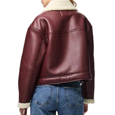Veste Bordeaux Femme Pieces Janelle
