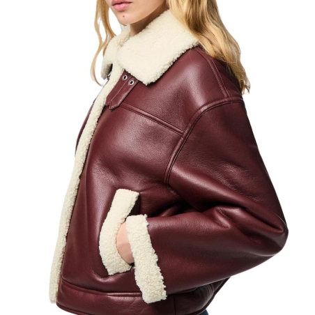 Veste Bordeaux Femme Pieces Janelle