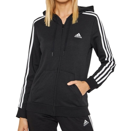 Veste Noir Femme Adidas Terry
