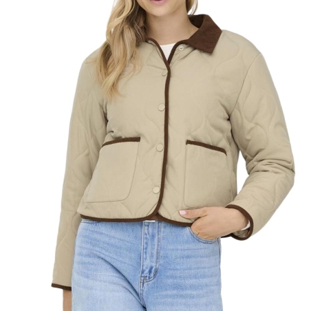 Veste Beige Femme JDY Quilted Barn