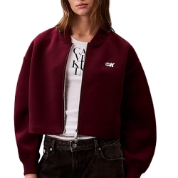 Blouson Aviateur Rouge Femme Calvin Klein Jeans Scuba