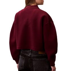 Blouson Aviateur Rouge Femme Calvin Klein Jeans Scuba