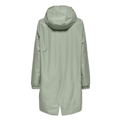 Coupe vent à capuche réversible Vert/Argent Femme Only Fry