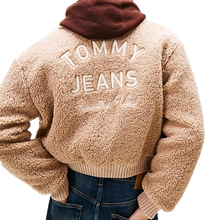 Veste Beige Femme Tommy Hilfiger Varsity