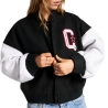Veste Noire Femme Converse Retro