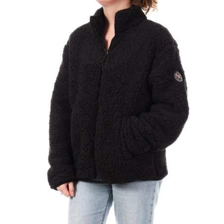 Veste Sherpa Noir Femme Full Compagnie des Amériques Zip
