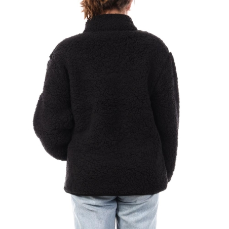Veste Sherpa Noir Femme Full Compagnie des Amériques Zip