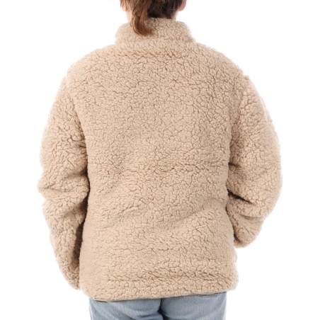 Veste Sherpa Beige Femme Full Compagnie des Amériques Zip