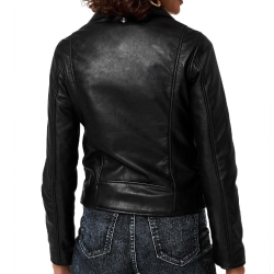 Veste en cuir Noir Femme Schott Lcw8615