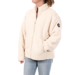 Veste Sherpa Écru Femme Full Compagnie des Amériques Zip