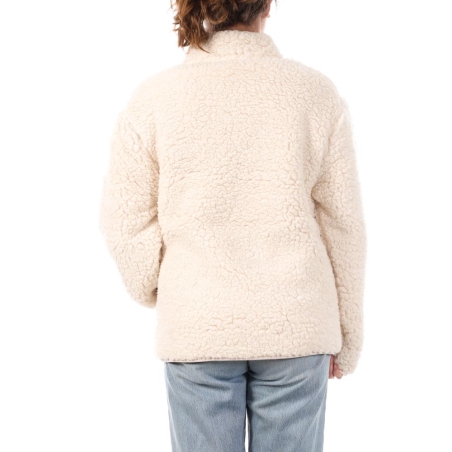 Veste Sherpa Écru Femme Full Compagnie des Amériques Zip