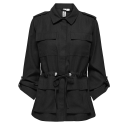 Veste Noir Femme Only 3/4 Cargo Jacket
