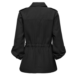 Veste Noir Femme Only 3/4 Cargo Jacket