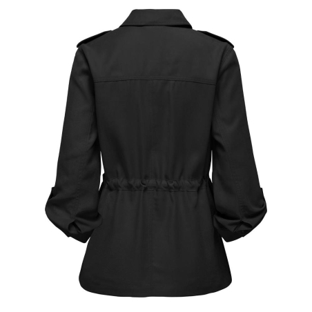Veste Noir Femme Only 3/4 Cargo Jacket