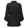 Veste Noir Femme Only 3/4 Cargo Jacket