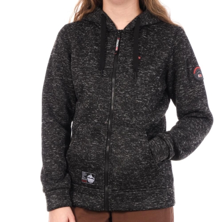 Veste Grise Chiné Femme Geographical Norway Talerte Corail Lady 054