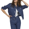 Veste en jean Bleu Foncé Femme Only Rillo