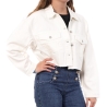 Veste en Jean Blanc Femme Jennyfer VROPY