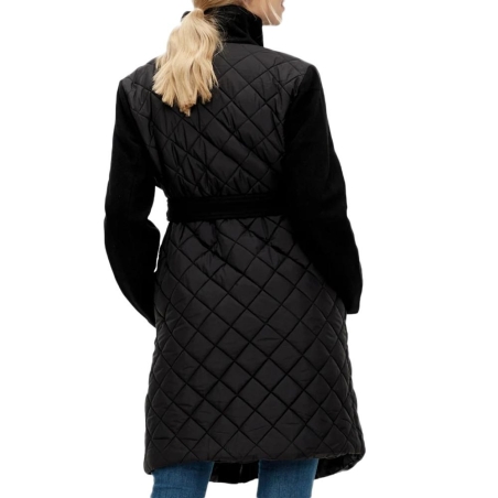 Manteau Noir Femme Mamalicious Mix Jacket